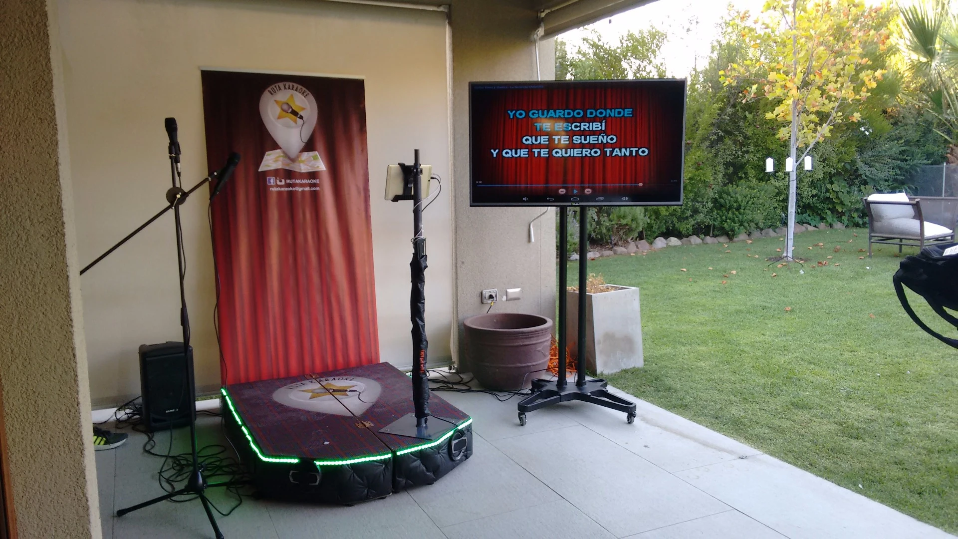 Pantalla grande Ruta Karaoke