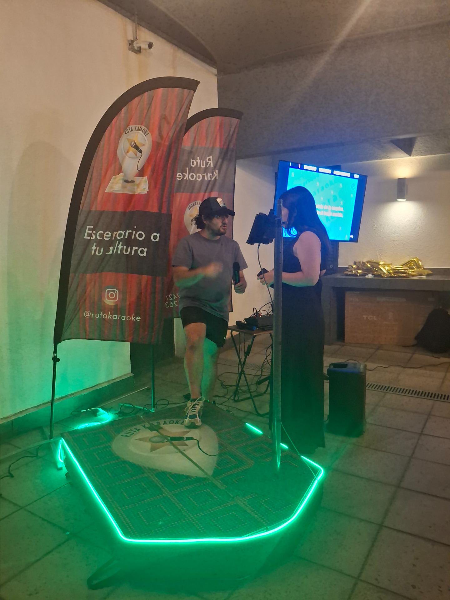 Escenario Ruta Karaoke instalado